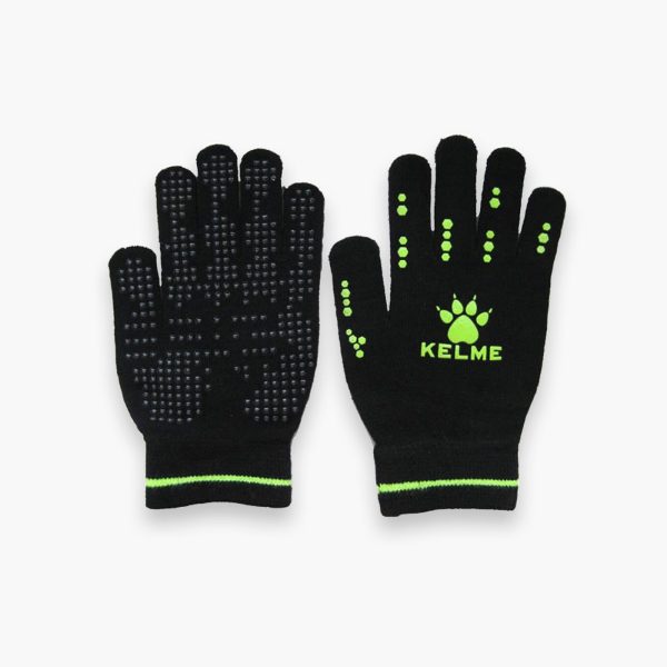 Warm Gloves Black/Neon Green