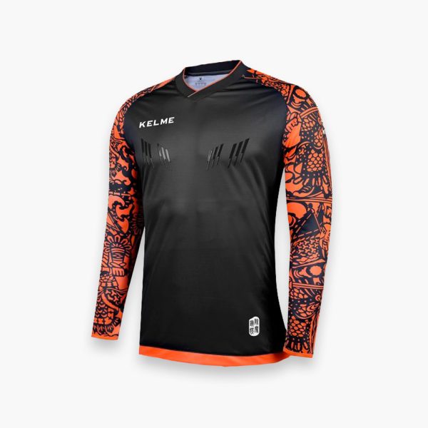 Goalkeeper shirt Junior L/S Black/ Neon Orange