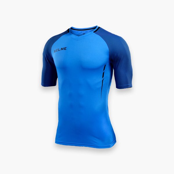 Montes T-shirt Blauw Blauw/Zwart S/S